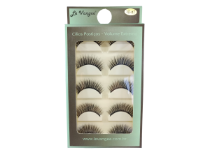 CÍLIOS POSTICO PREMIUM LE VANGEE - 70% FIBRA DE SEDA - 5 PARES - #7 - REF: 55413 (EAN13:7899700506430)