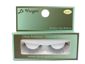 CÍLIOS POSTICO PREMIUM LE VANGEE - 70% FIBRA DE SEDA - 1 PAR - #X11 - REF: 55422 (EAN13:7899700507017)