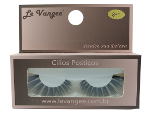 CÍLIOS POSTIÇOS PET - 1 PAR #8+1 LE VANGEE - Ref: 55101 (EAN13:7899700506713)