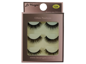 CÍLIOS POSTIÇOS PET - 3 PARES #124 LE VANGEE - Ref: 55107 (EAN13:7899700506775)