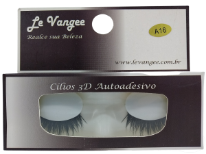 CÍLIOS POSTICO AUTOADESIVO LE VANGEE - 95% FIBRA DE SEDA - 1 PAR - #A16- REF: 53098 (EAN13: 7899700504948)