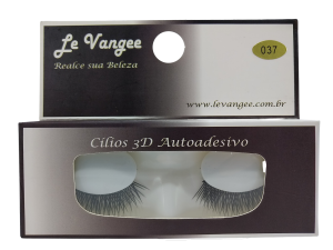 CÍLIOS POSTICO AUTOADESIVO LE VANGEE - 95% FIBRA DE SEDA - 1 PAR - #037- REF: 53099 (EAN13: 7899700504955)