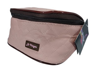 >> NECESSAIRE  DE POLIÉSTER MULTIFUNCIONAL NUDE MATELASSÊ FORMATO BAÚ -  LE VANGEE - TAM: (17 X 11 X 8) CM - REF: 11520029 (EAN13:7899700503477)