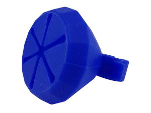 ANEL PORTA ESMALTE AZUL - SUPORTE SILICONE PARA OS DEDOS - LE VANGEE - REF:11520018-AZ - (EAN13:7899700508687)