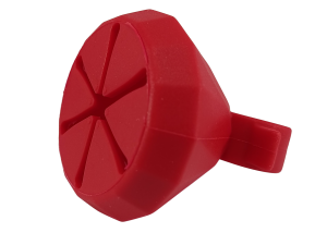 ANEL PORTA ESMALTE VERMELHO - SUPORTE SILICONE PARA OS DEDOS - LE VANGEE - REF:11520018-VM - (EAN13:7899700508670)