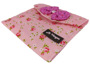 PORTA ABSORVENTE ROSA COM 4 COMPARTIMENTOS - TAM: (11,00 x 11,00) cm -  REF:11410105-RS