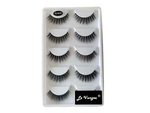 LINHA CÍLIOS POSTICO PREMIUM PROFISSIONAL PARA ATENDIMENTO LE VANGEE - FIBRA DE SEDA - 5 PARES - #7D-G018 - REF: LV-7D-G018 (EAN13:7899700508182)