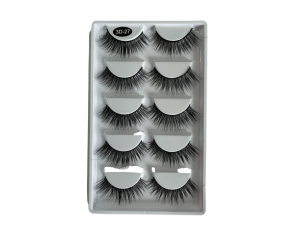 LINHA CÍLIOS POSTICO PREMIUM PROFISSIONAL PARA ATENDIMENTO LE VANGEE - FIBRA DE SEDA - 5 PARES - #3D-27 - REF: LV-3D-27 (EAN13:7899700508304)