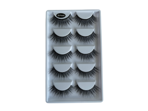 LINHA CÍLIOS POSTICO PREMIUM PROFISSIONAL PARA ATENDIMENTO LE VANGEE - FIBRA DE SEDA - 5 PARES - #3D-FARAH - REF: LV-3D-FARAH (EAN13:7899700508274)