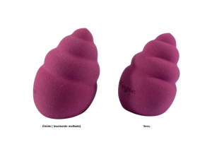 ESPONJA PARA MAQUIAGEM CASCARA LE VANGEE - UMEDEÇA PARA EXPANDIR DE TAMANHO - TAM: (6,50 X 4,00)CM - Ref: 10101 - (EAN13: 7899700507772)