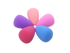 MINI ESPONJA P/MAQUIAGEM 5 PEÇAS FORMATO GOTA - Ref: 55888 - (EAN13: 7899700507529)