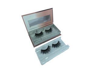 CÍLIOS POSTICO PREMIUM LE VANGEE - 95% FIBRA DE SEDA - 1 PAR - #01 - REF: 53041 (EAN13: 7899700504375)