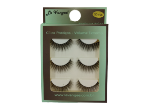 CÍLIOS POSTICO PREMIUM LE VANGEE - 70% FIBRA DE SEDA - 3 PARES - #26 - REF: 55407 (EAN13:7899700506379)