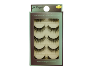 CÍLIOS POSTICO PREMIUM LE VANGEE - 70% FIBRA DE SEDA - 5 PARES - #613 - REF: 55430 (EAN13:7899700507093)