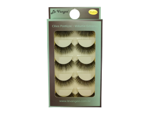 CÍLIOS POSTICO PREMIUM LE VANGEE - 70% FIBRA DE SEDA - 5 PARES - #118 - REF: 55431 (EAN13:7899700507109)