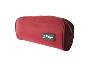 >> NECESSAIRE DE  POLIÉSTER VINHO LISA FORMATO RETANGULAR E ZÍPER METÁLICO - LE VANGEE - Tam: (19 x 16 x 6) cm - Ref: 54052 (EAN13:7899700505327)