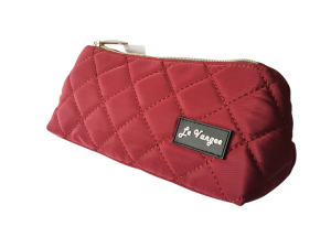 >> NECESSAIRE DE  POLIÉSTER VINHO MATELASSÊ PERFIL TRIANGULAR E ZÍPER METÁLICO - LE VANGEE - Tam: (20 x 90 x 7) cm - Ref: 54056 (EAN13:7899700505365)