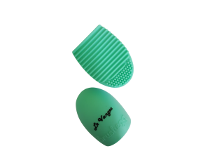 LIMPADOR DE PINCEL FORMATO EGG LE VANGEE - VERDE ÁGUA - REF: 55026-VD (EAN13:7899700508595)